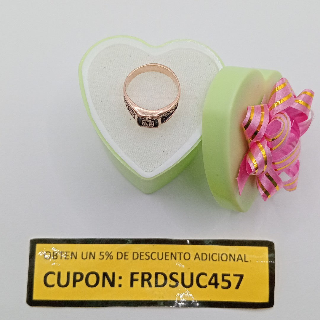 ANILLO DE GRADUACIÓN ORO 10 K 2.2 GRMS (SEMINUEVO)