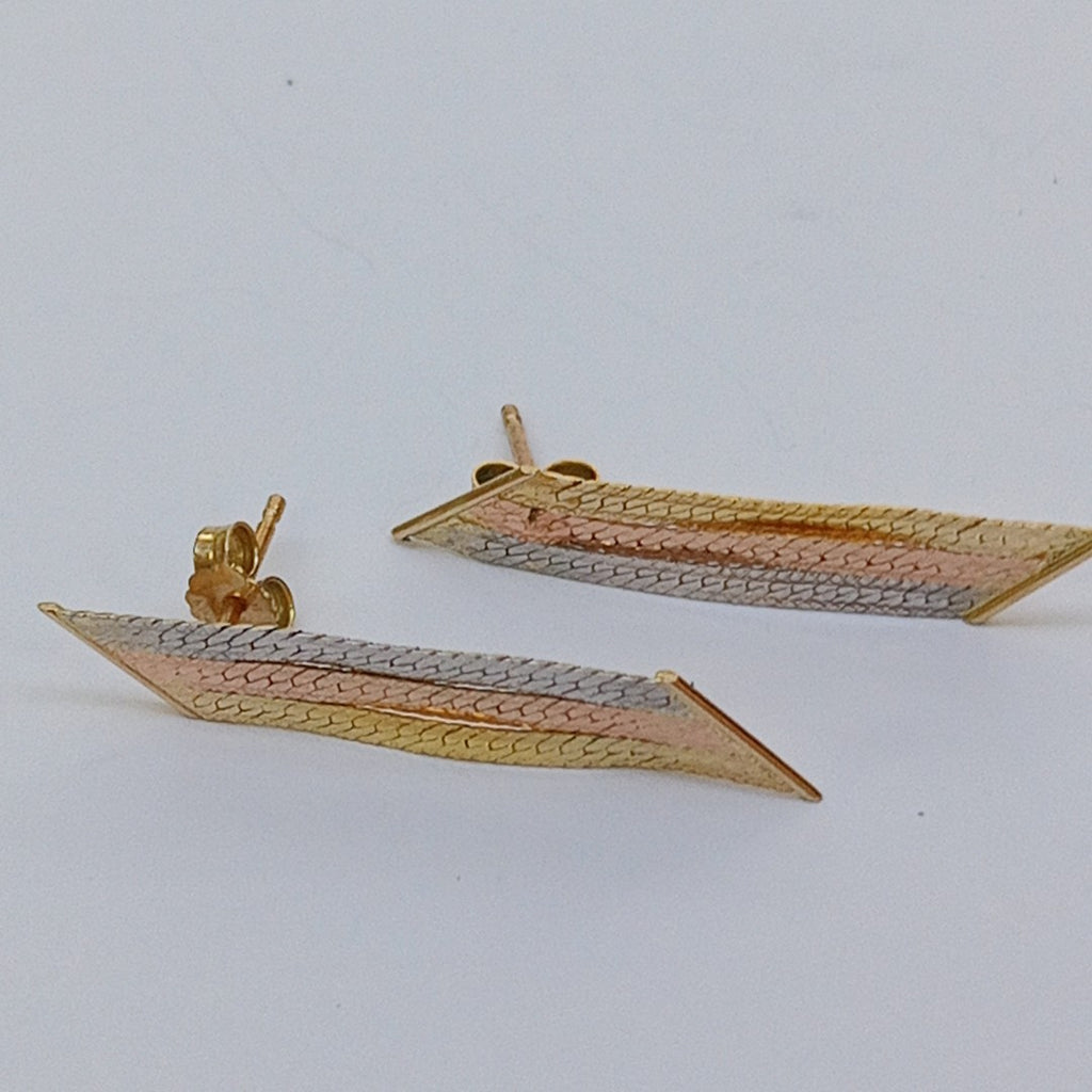 BROQUELES PAR ORO 14 K 1,50 GRMS (SEMINUEVO)