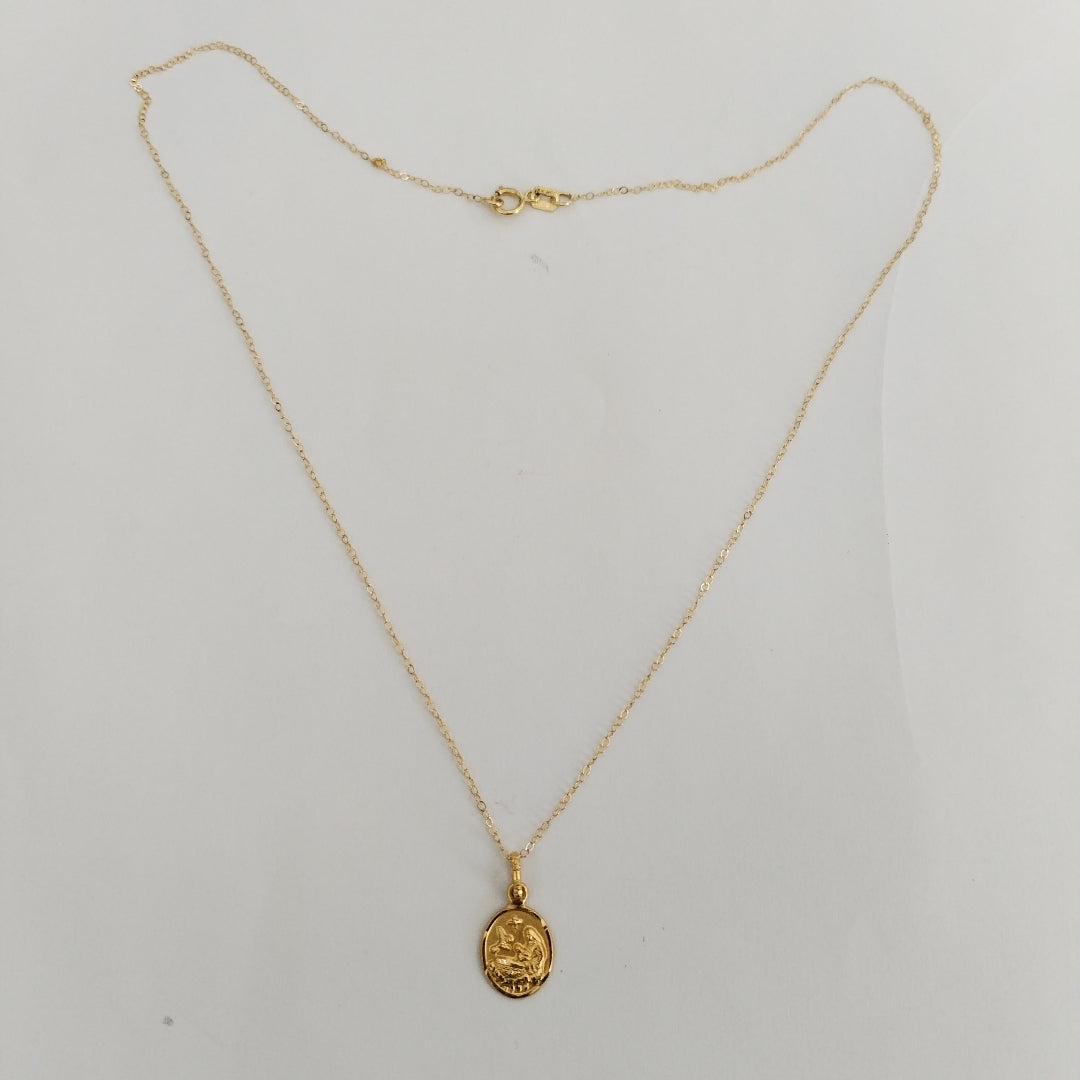 CADENA, DIJE ORO 14 K 1.5 GRMS (SEMINUEVO)
