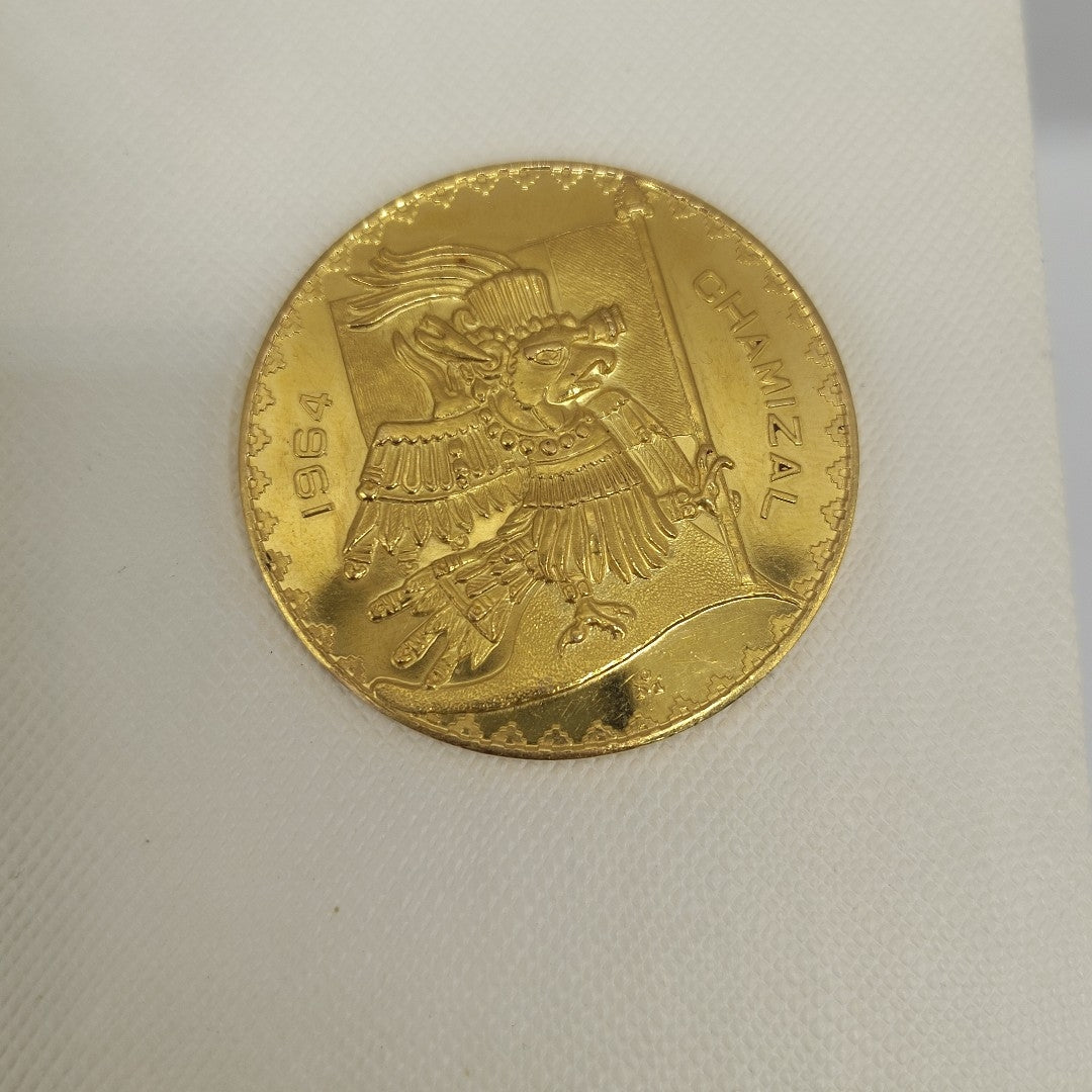 MEDALLA CONMEMORATIVA ORO 18 K 41.4 GRMS (SEMINUEVO)