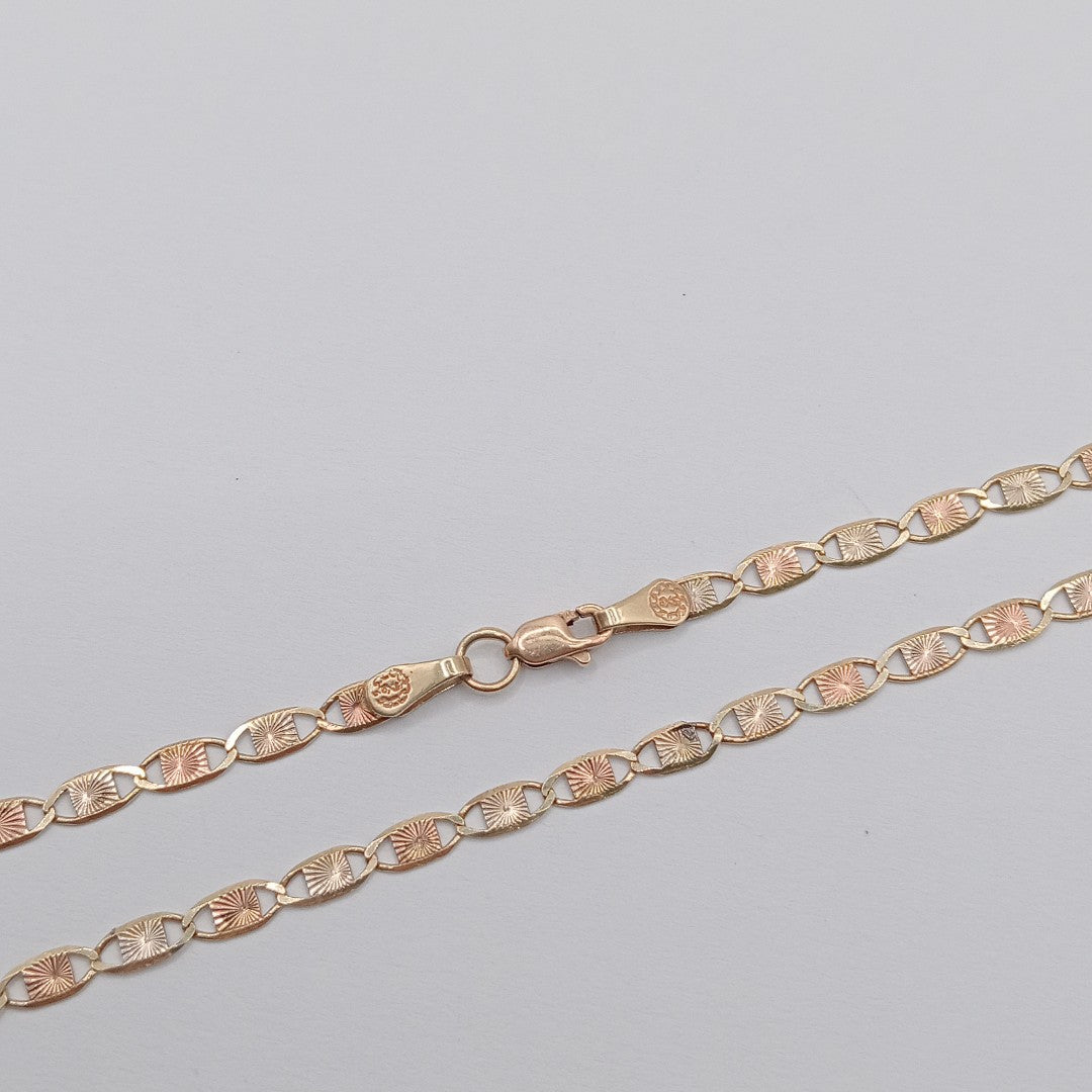 CADENA ORO COMBINADO 10 K 6,50 GRMS (SEMINUEVO)