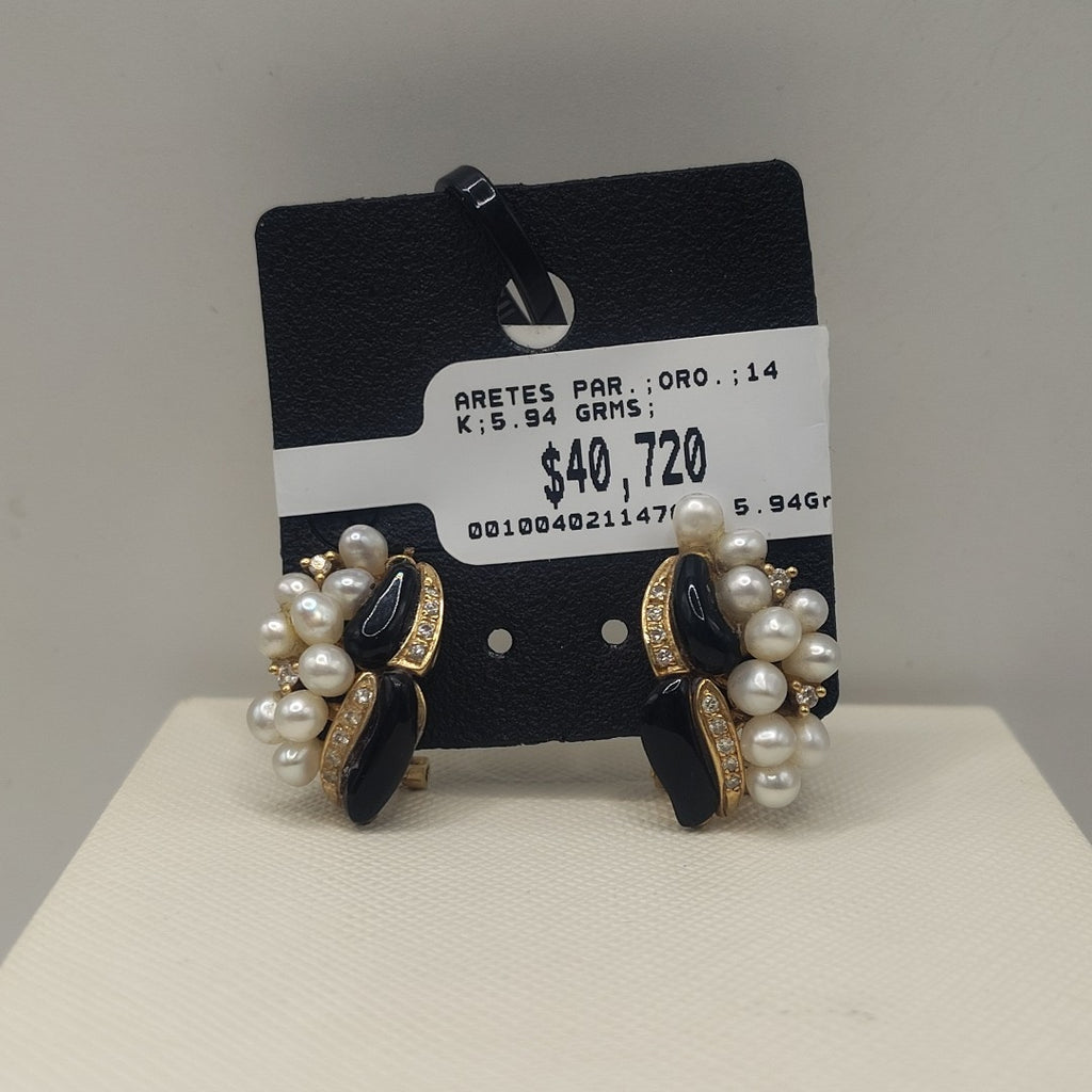 ARETES PAR ORO 14 K 5.94 GRMS (SEMINUEVO)
