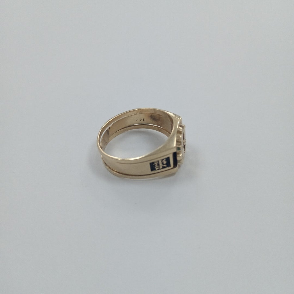 ANILLO DE GRADUACIÓN ORO 14 K 7 GRMS (SEMINUEVO)