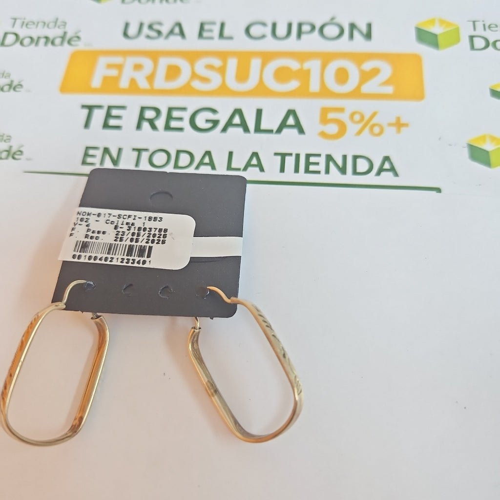 ARRACADAS PAR ORO 10 K 3,10 GRMS (SEMINUEVO)