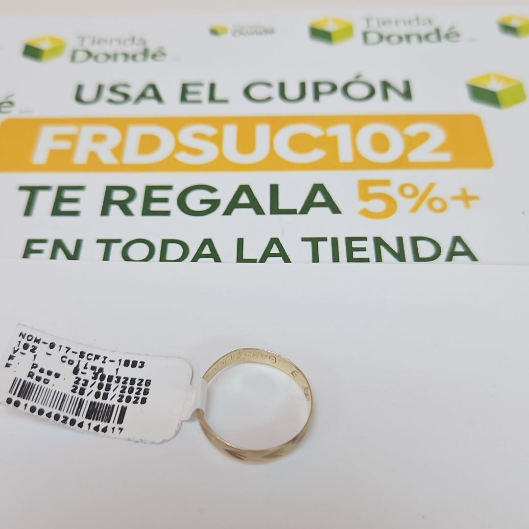 ARGOLLA ORO 10 K 0.9 GRMS (SEMINUEVO)