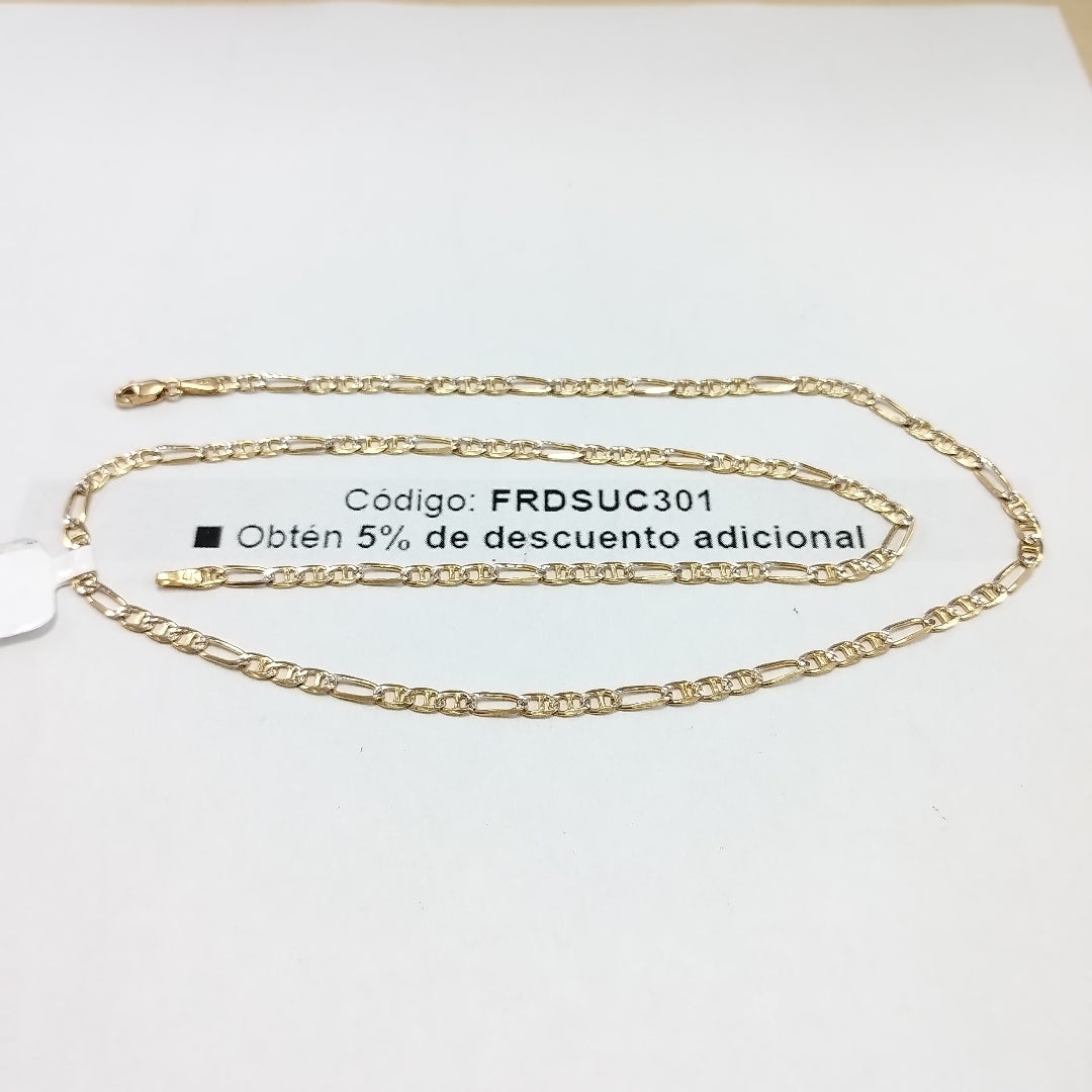 CADENA TEJIDO 3X1 8.5G 55 CM (NUEVO)
