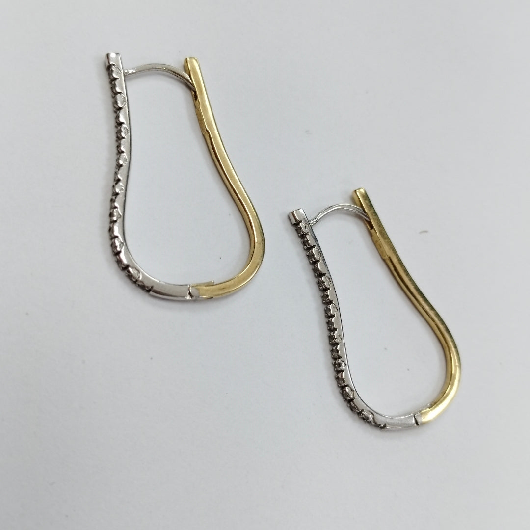 ARRACADAS PAR ORO 14 K 5.6 GRMS (SEMINUEVO)