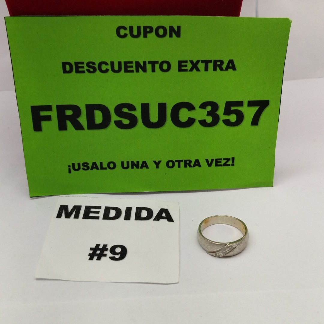 ARGOLLA ORO, ORO BLANCO 14 K 4.8 GRMS (SEMINUEVO)