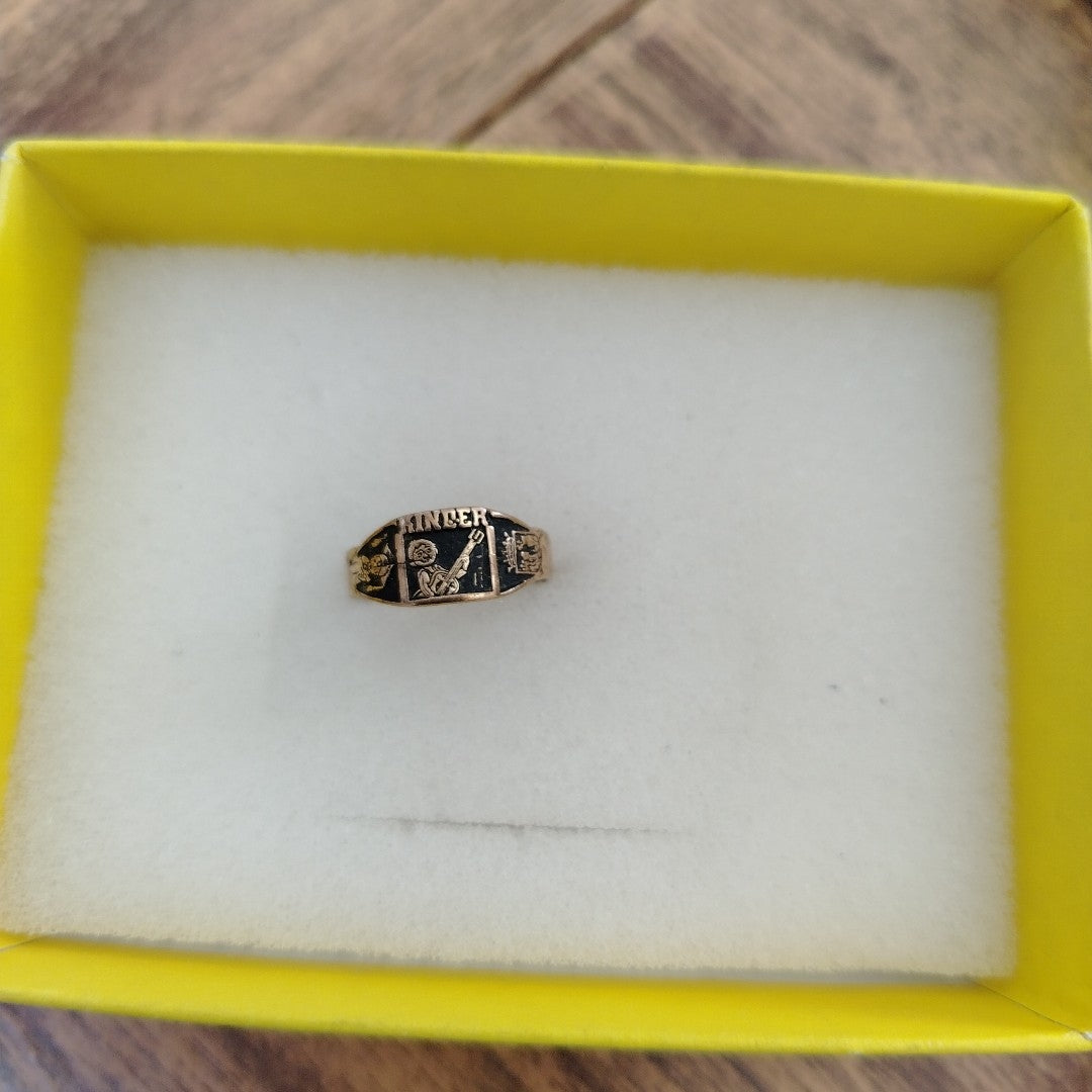 ANILLO DE GRADUACIÓN ORO 8 K 1.1 GRMS (SEMINUEVO)