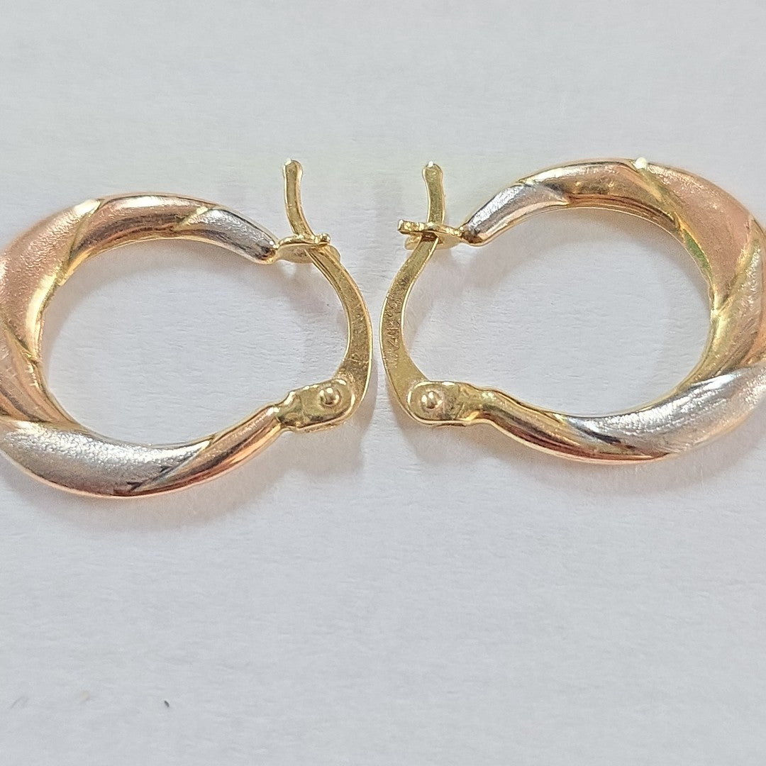 ARRACADAS PAR ORO 14 K 1.1 GRMS (SEMINUEVO)