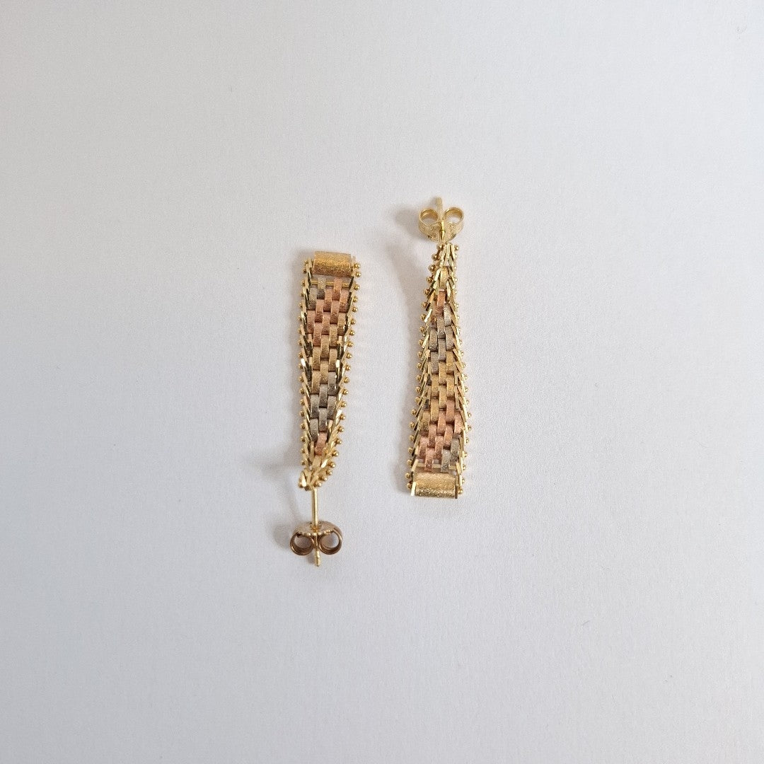 BROQUELES PAR ORO 14 K 4,30 GRMS (SEMINUEVO)