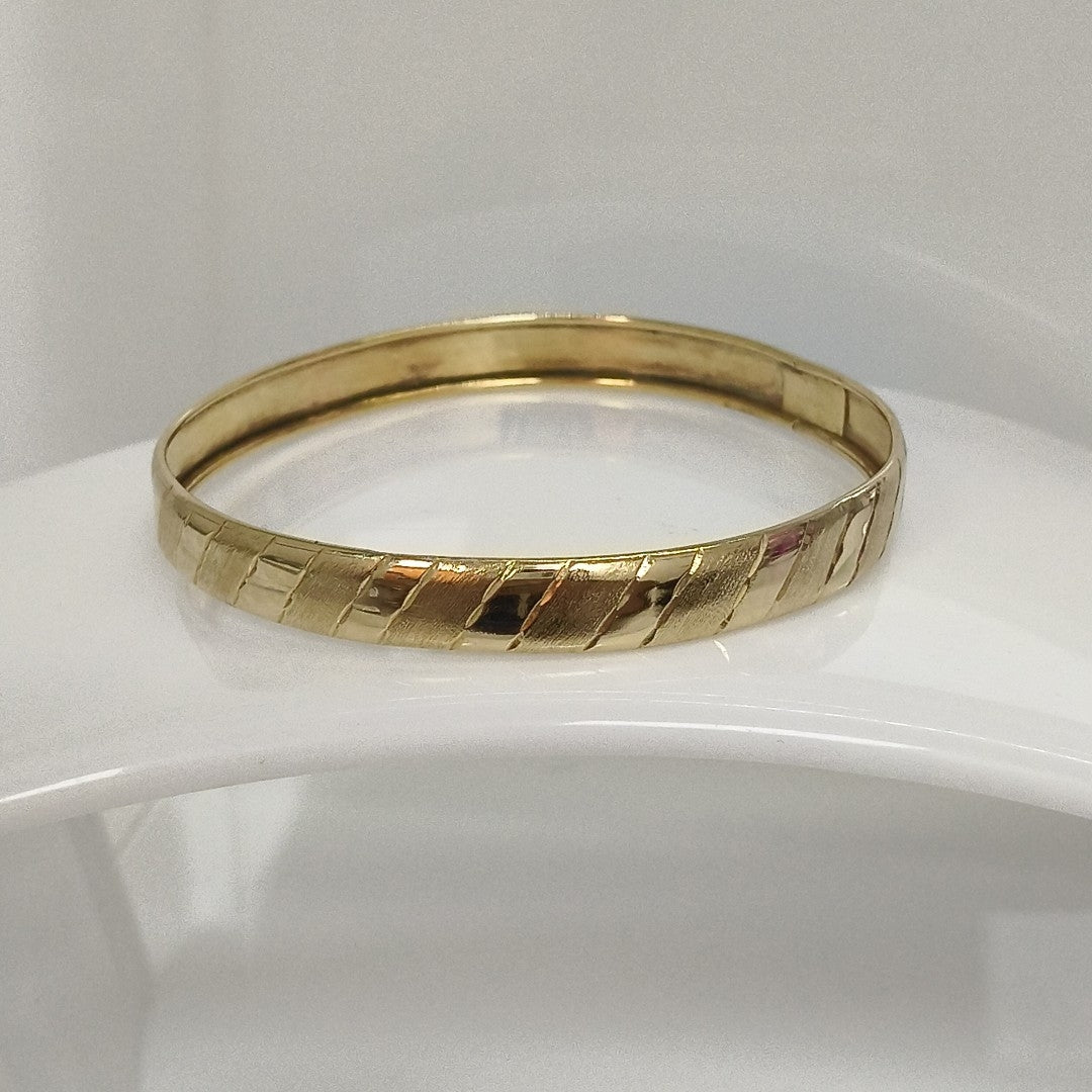 PULSERA RIGIDA ORO 14 K 9 GRMS (SEMINUEVO)