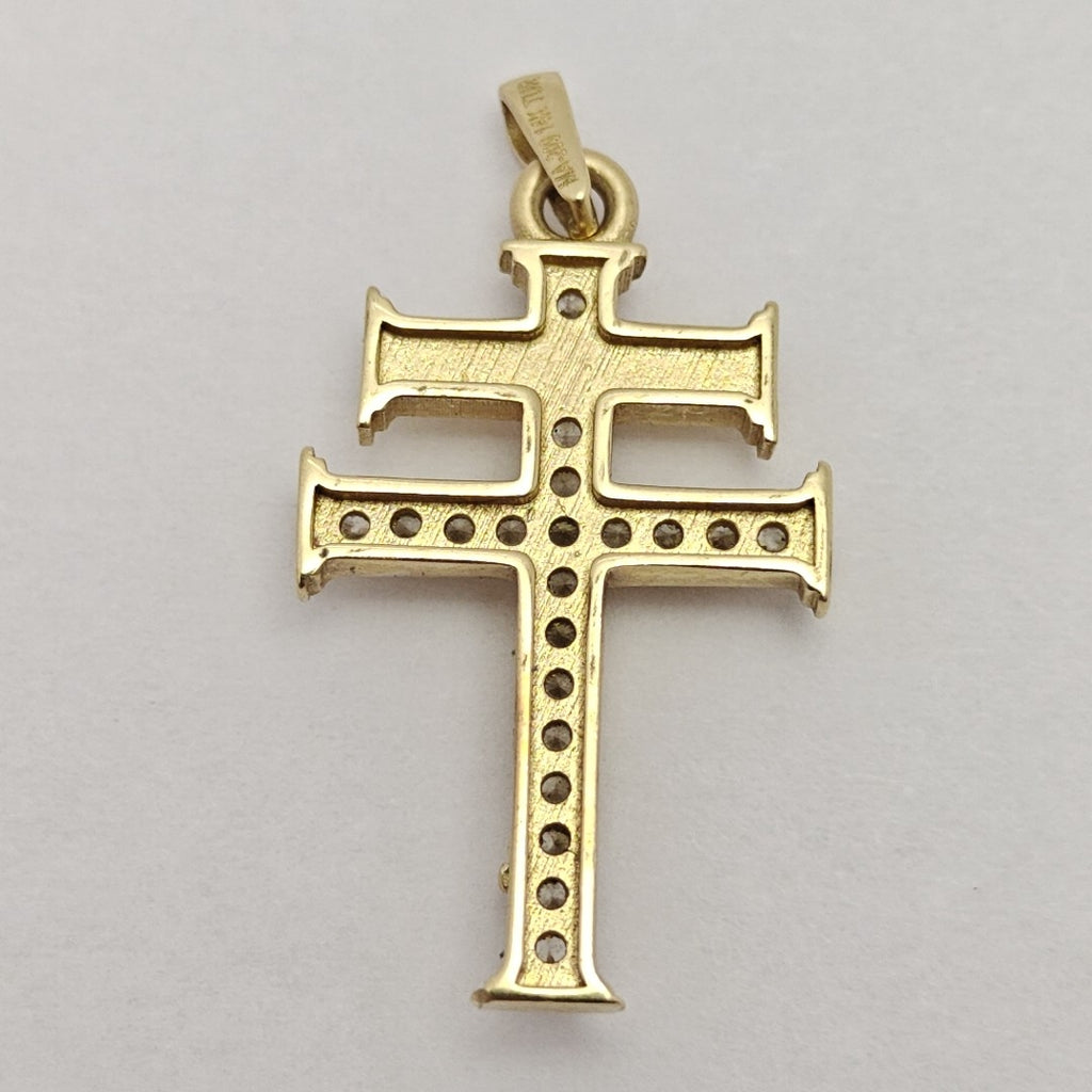 CRUZ DE CARAVACA ORO 14 K 2,30 GRMS (SEMINUEVO)