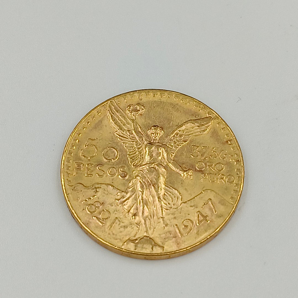 K1 41.6 GRMS 21 K IDENTIFICACIÓN MONEDA NOMINATIVA MONEDAS PESOS 50 PES (SEMINUEVO)