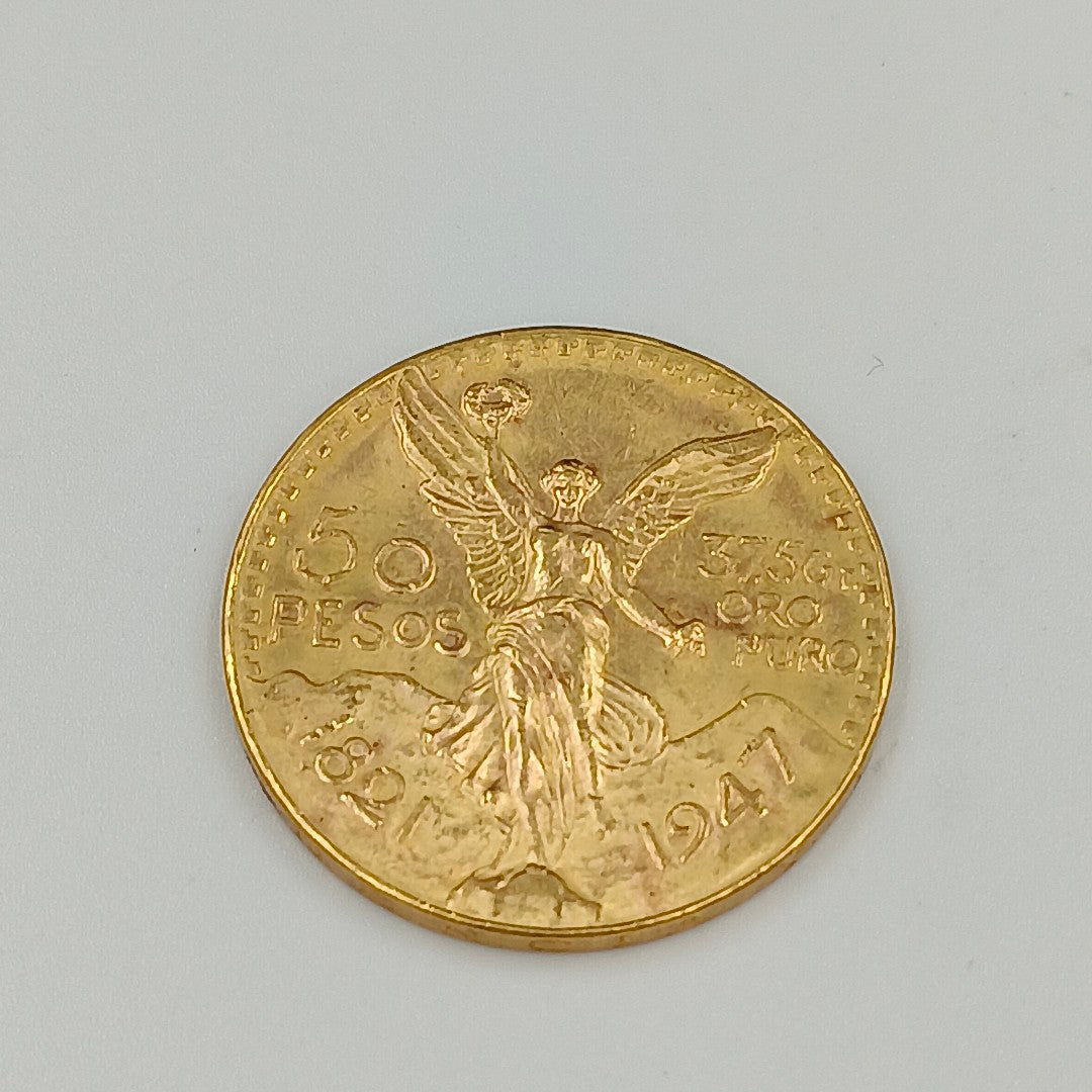 K1 41.6 GRMS 21 K IDENTIFICACIÓN MONEDA NOMINATIVA MONEDAS PESOS 50 PES (SEMINUEVO)