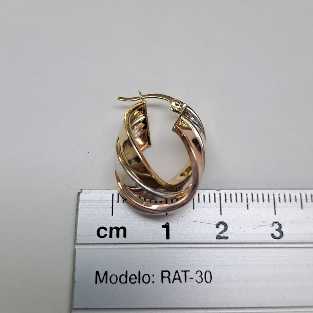 ARRACADAS PAR ORO COMBINADO 10 K 3,40 GRMS (SEMINUEVO)
