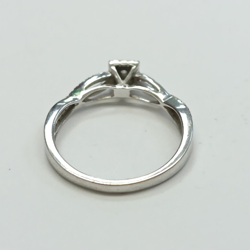 ANILLITO ORO, ORO BLANCO 14 K 2.1 GRMS (SEMINUEVO)