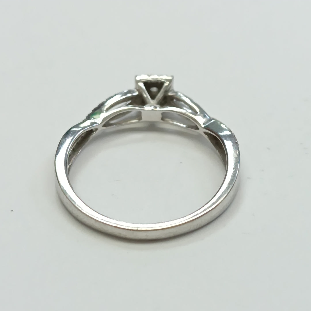 ANILLITO ORO, ORO BLANCO 14 K 2.1 GRMS (SEMINUEVO)