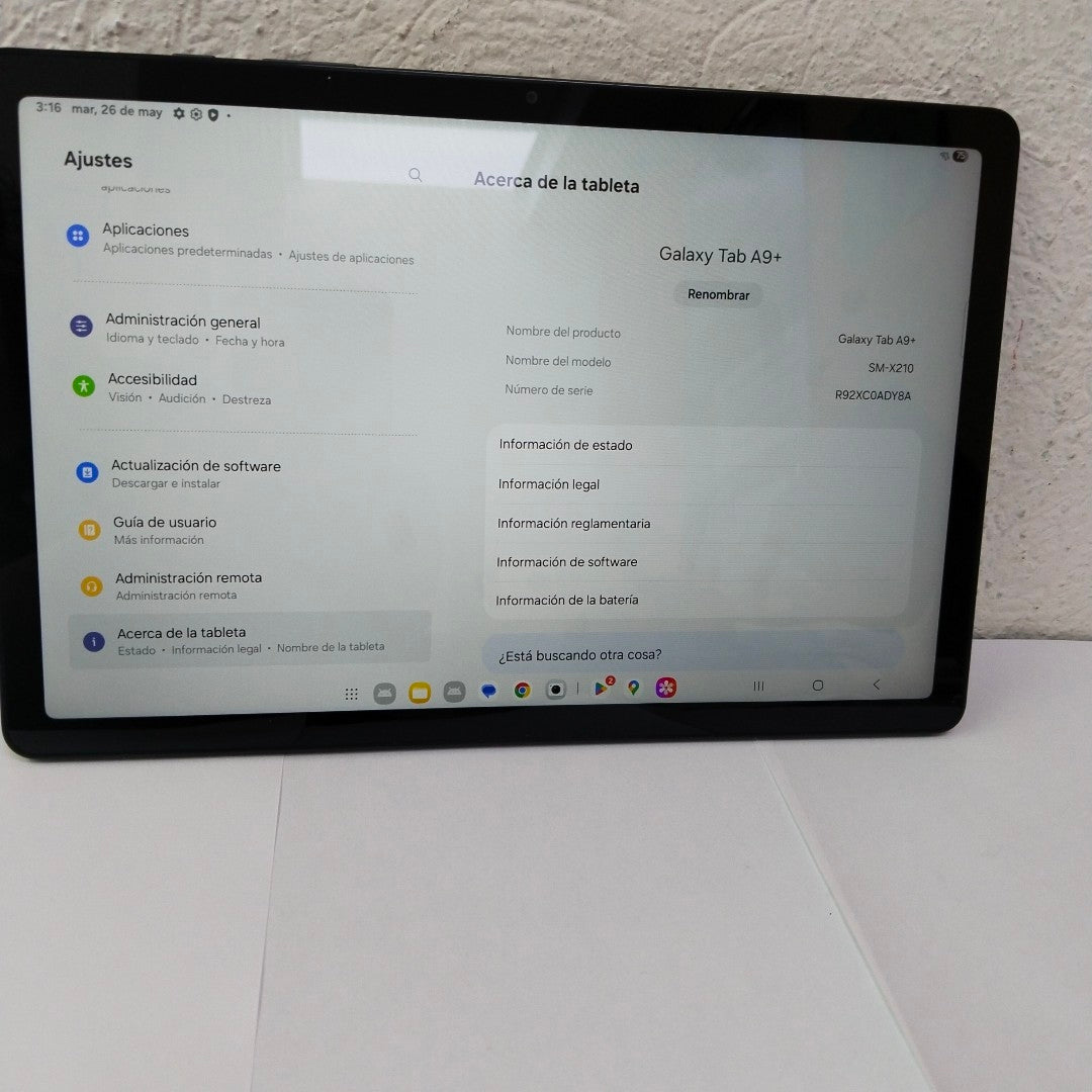 TABLETA SAMSUNG GALAXY TAB A9+ SM-X210 (2023) 128 GB 8 GB RAM (SEMINUEVO)