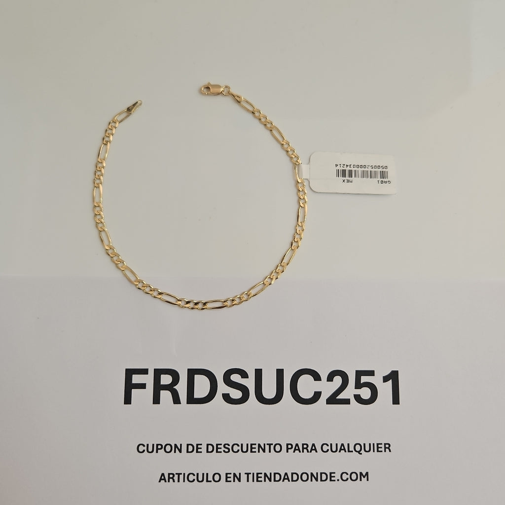 PULSERAS 3X1 ORO 14K 21 CM 3.3 GR (NUEVO)