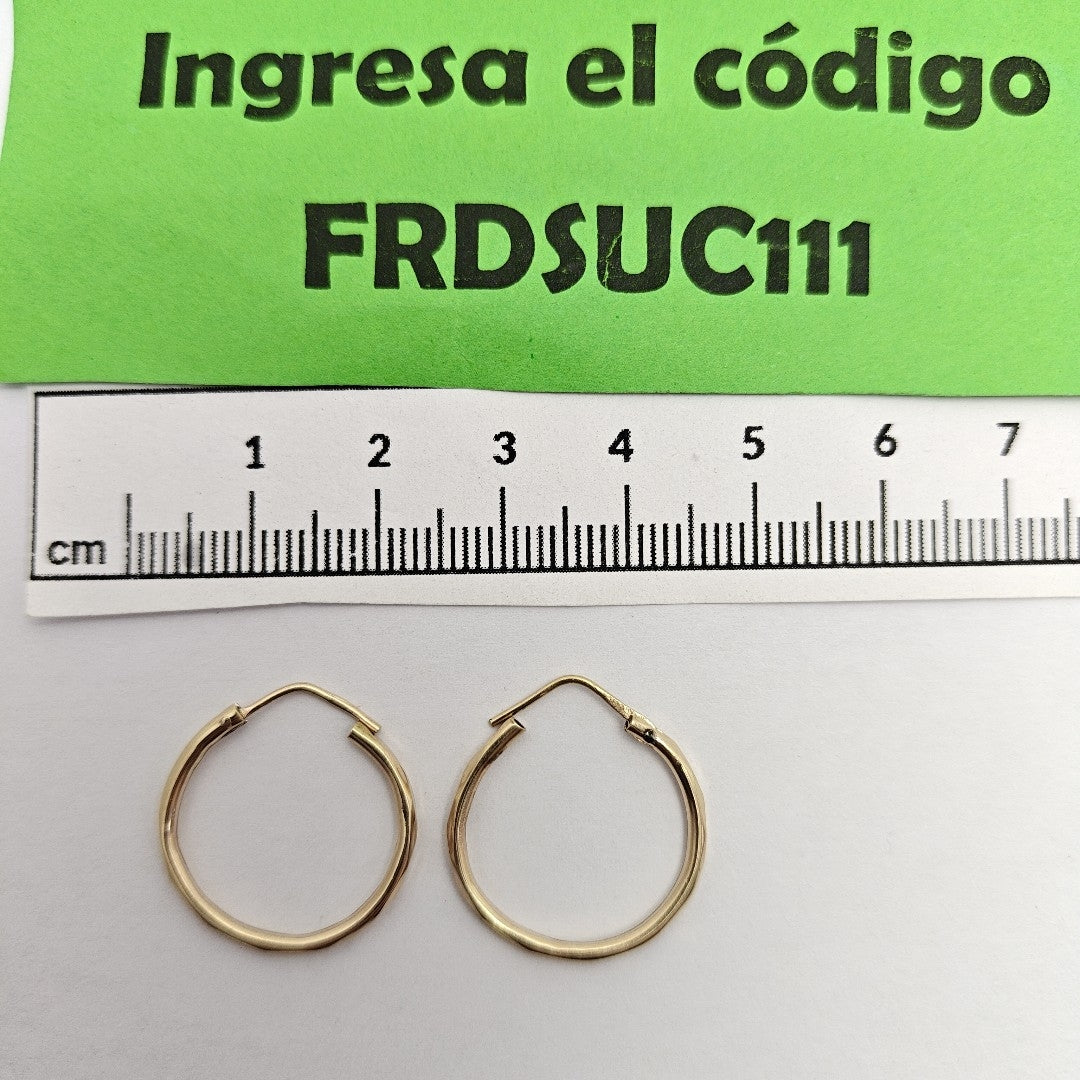 ARRACADAS PAR ORO 10 K 1,20 GRMS (SEMINUEVO)