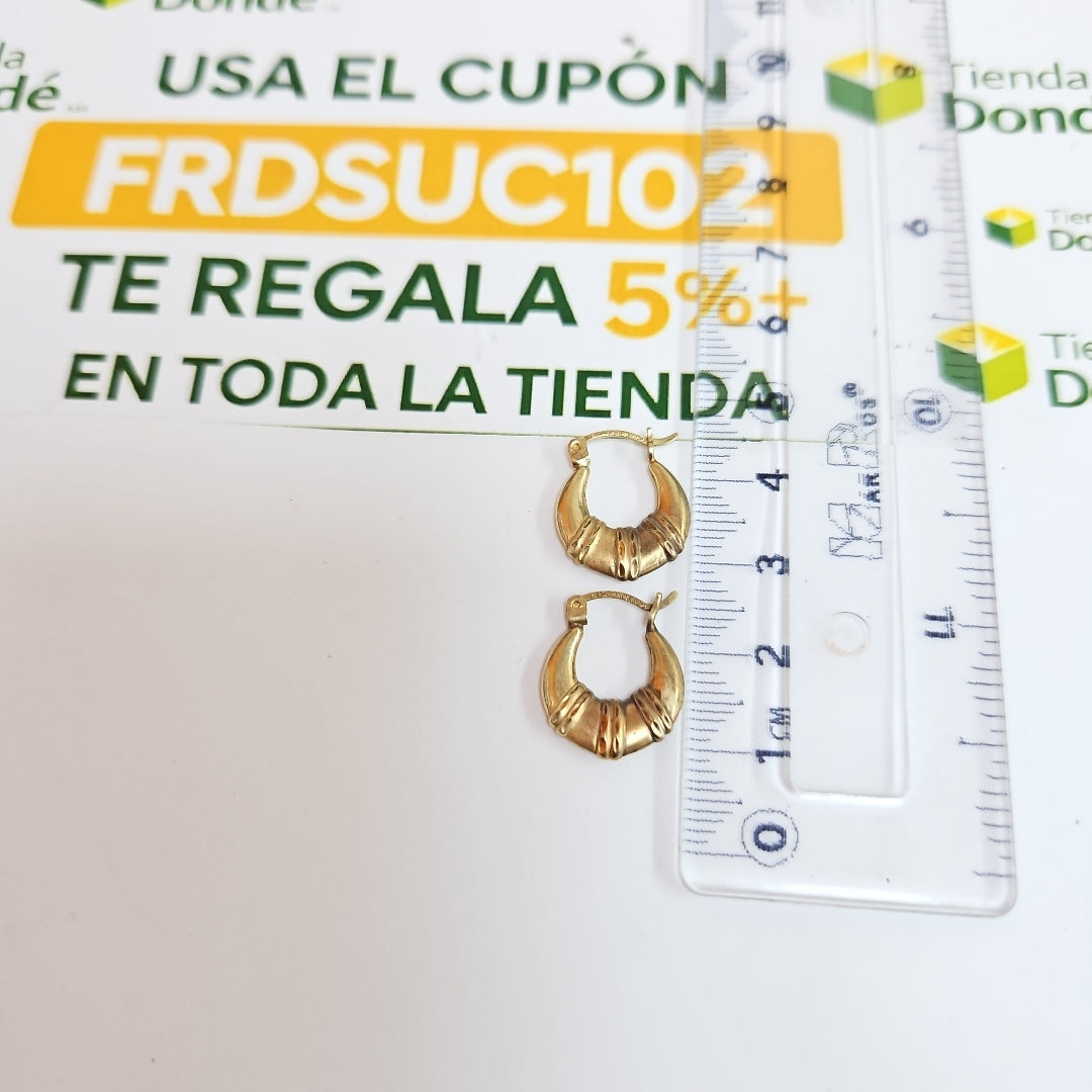 ARRACADAS PAR ORO 10 K 1,30 GRMS (SEMINUEVO)