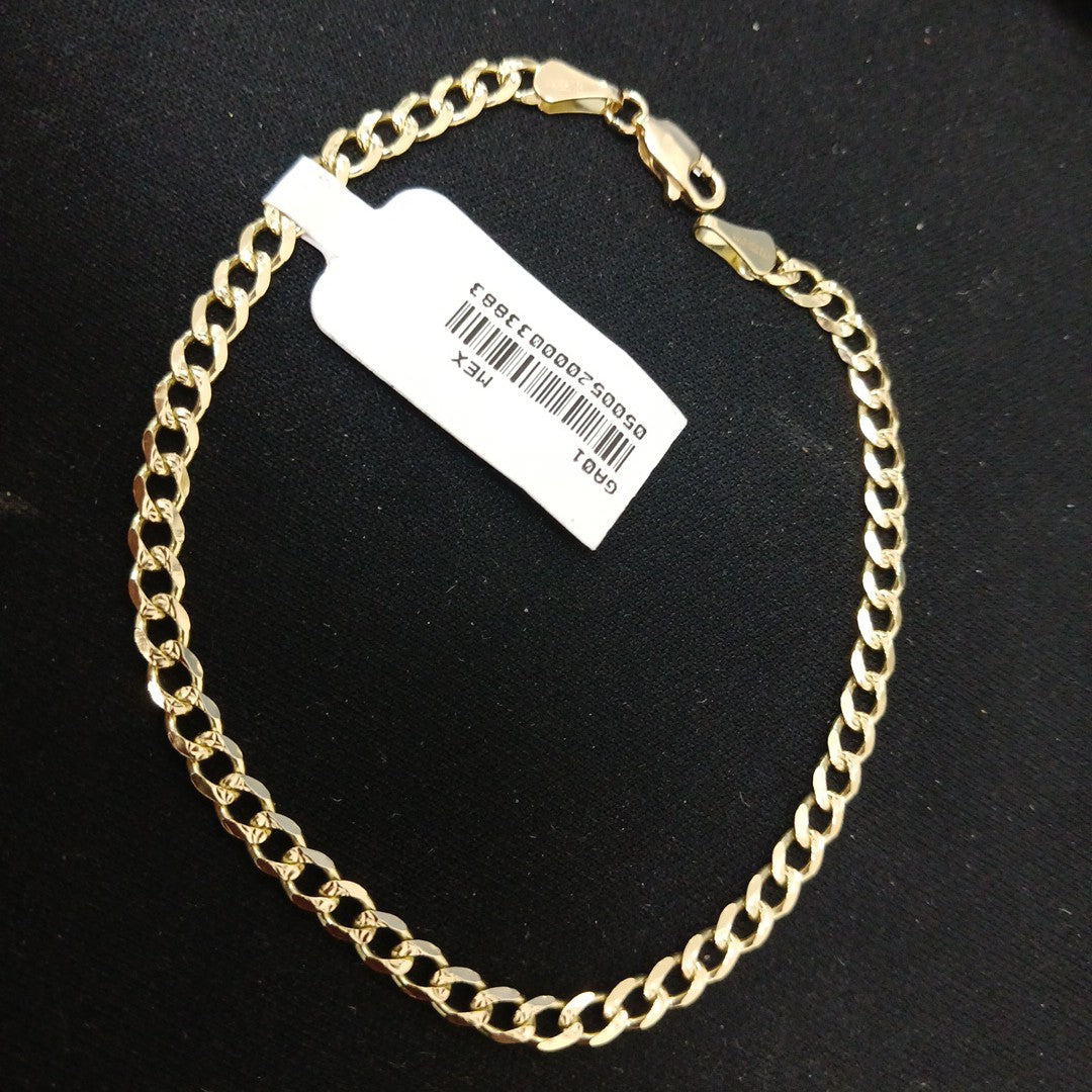 PULSERAS BARBADA ORO 14K 21 CM 5.2 GR (NUEVO)