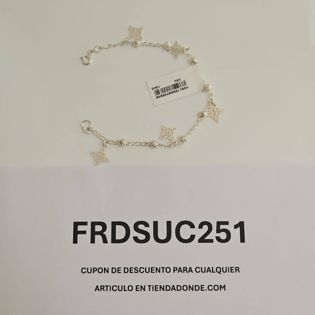 PULSERA TEJIDO ESPECIAL PLATA .925 18 CM 3.2 GR (NUEVO)
