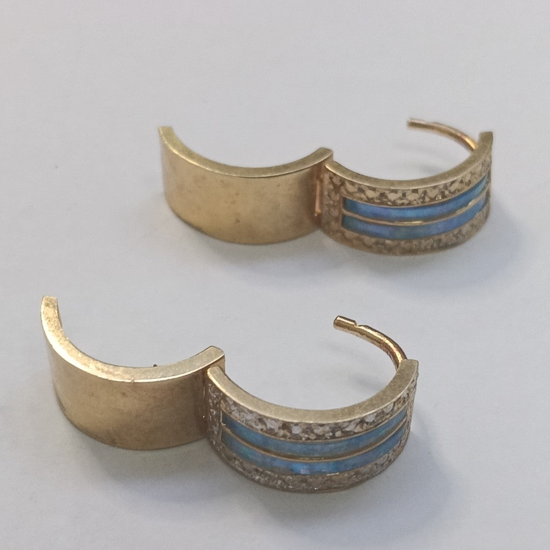 ARRACADAS PAR ORO 14 K 3,90 GRMS (SEMINUEVO)