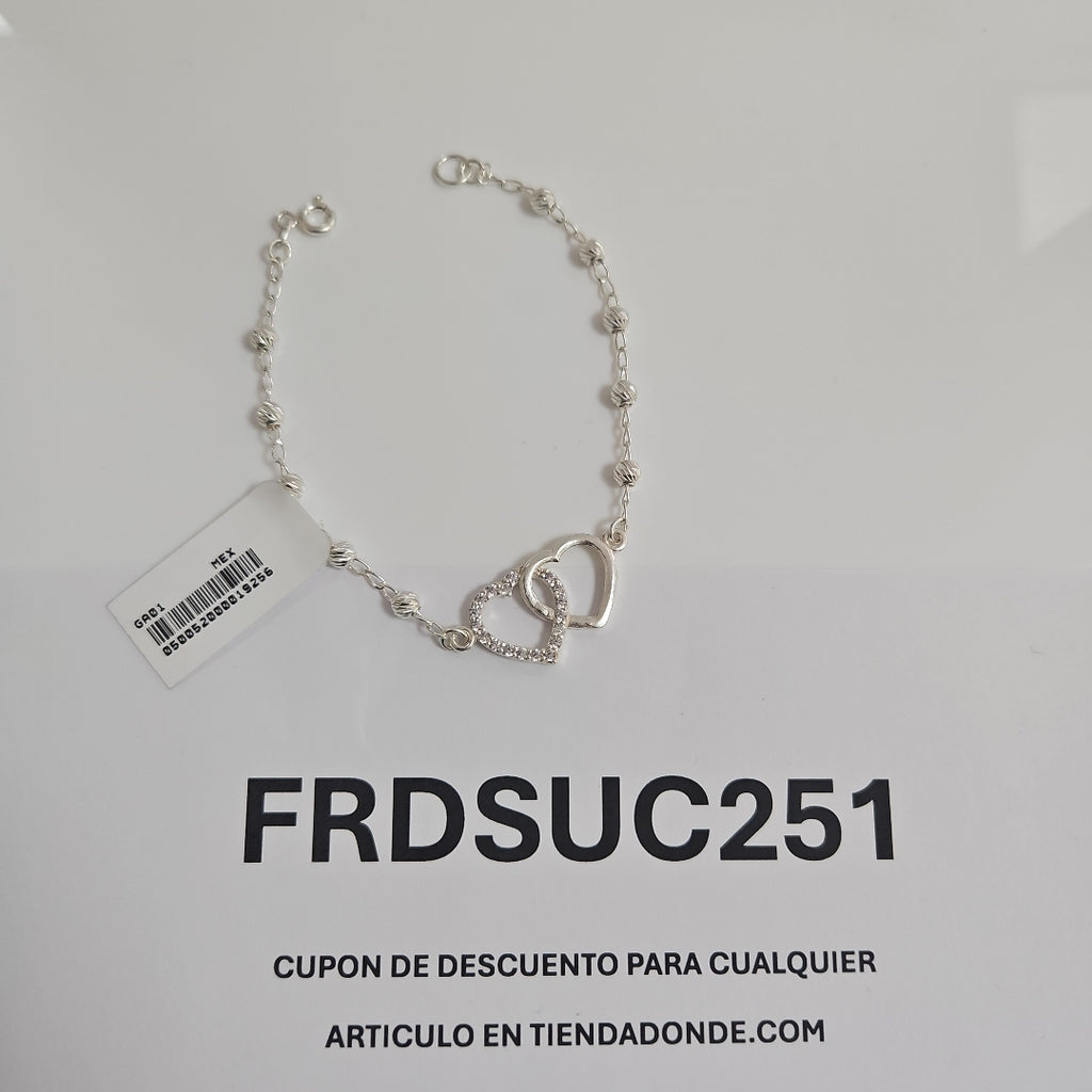 PULSERA TEJIDO TEJIDO ESPECIAL PLATA .925 18 CM 4 GR (NUEVO)