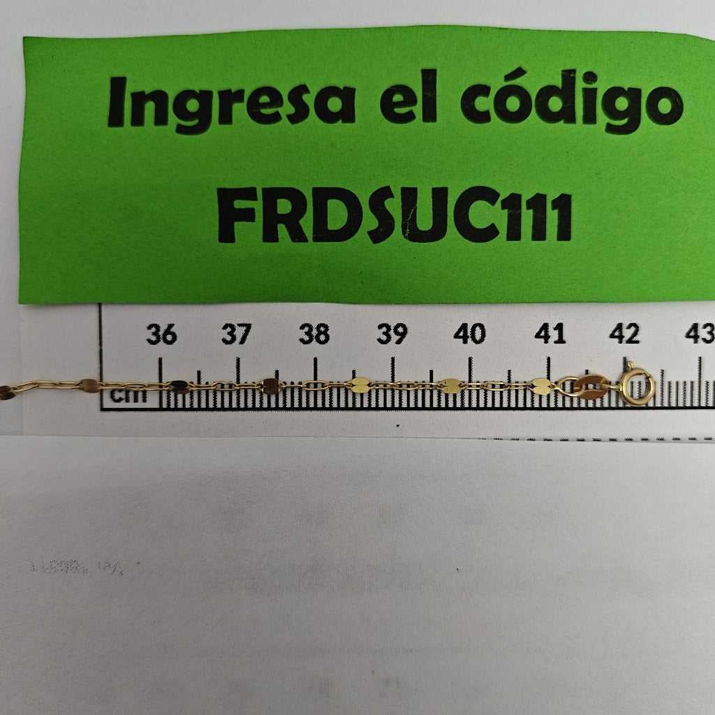 CADENA ORO 14 K 1,40 GRMS (SEMINUEVO)