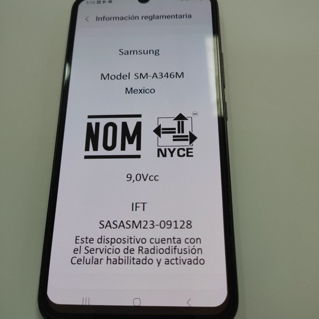 CELULAR SAMSUNG GALAXY A34 5G SM-A346M/N 128 GB 6 GB RAM (SEMINUEVO)