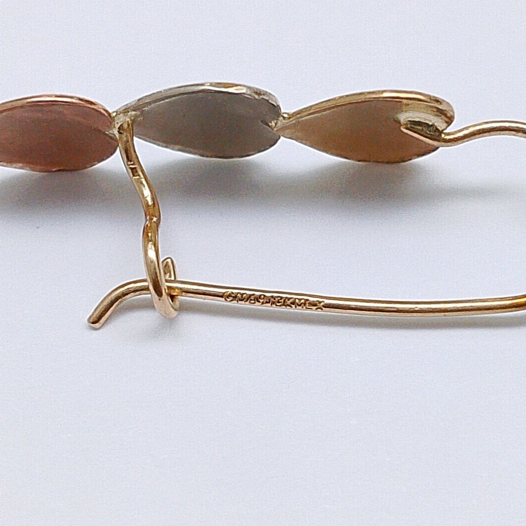 ARETES PAR ORO 14 K 1.2 GRMS (SEMINUEVO)