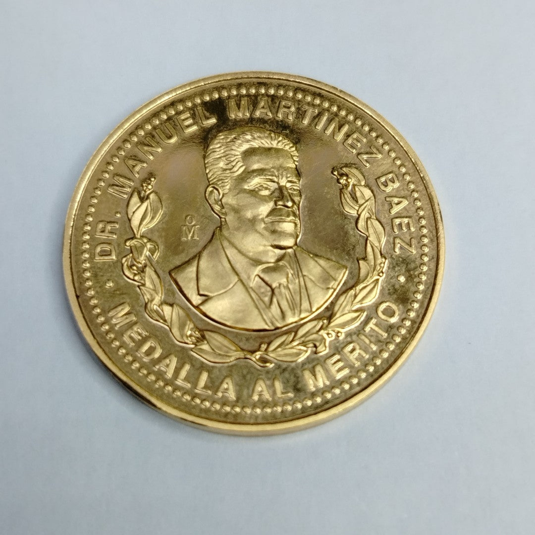 MEDALLA CONMEMORATIVA ORO 21 K 15.7 GRMS (SEMINUEVO)