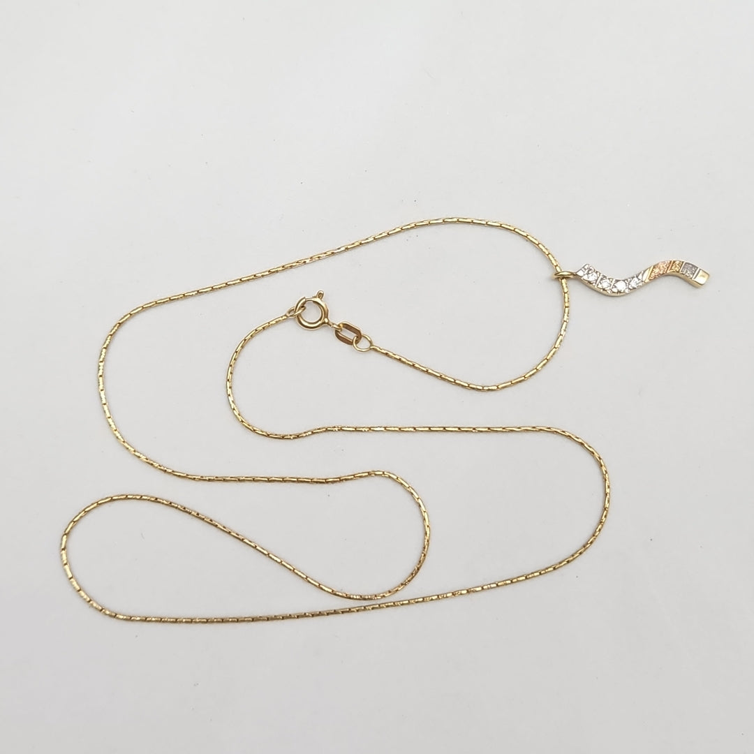 CADENA,DIJE ORO 14 K 3,60 GRMS (SEMINUEVO)