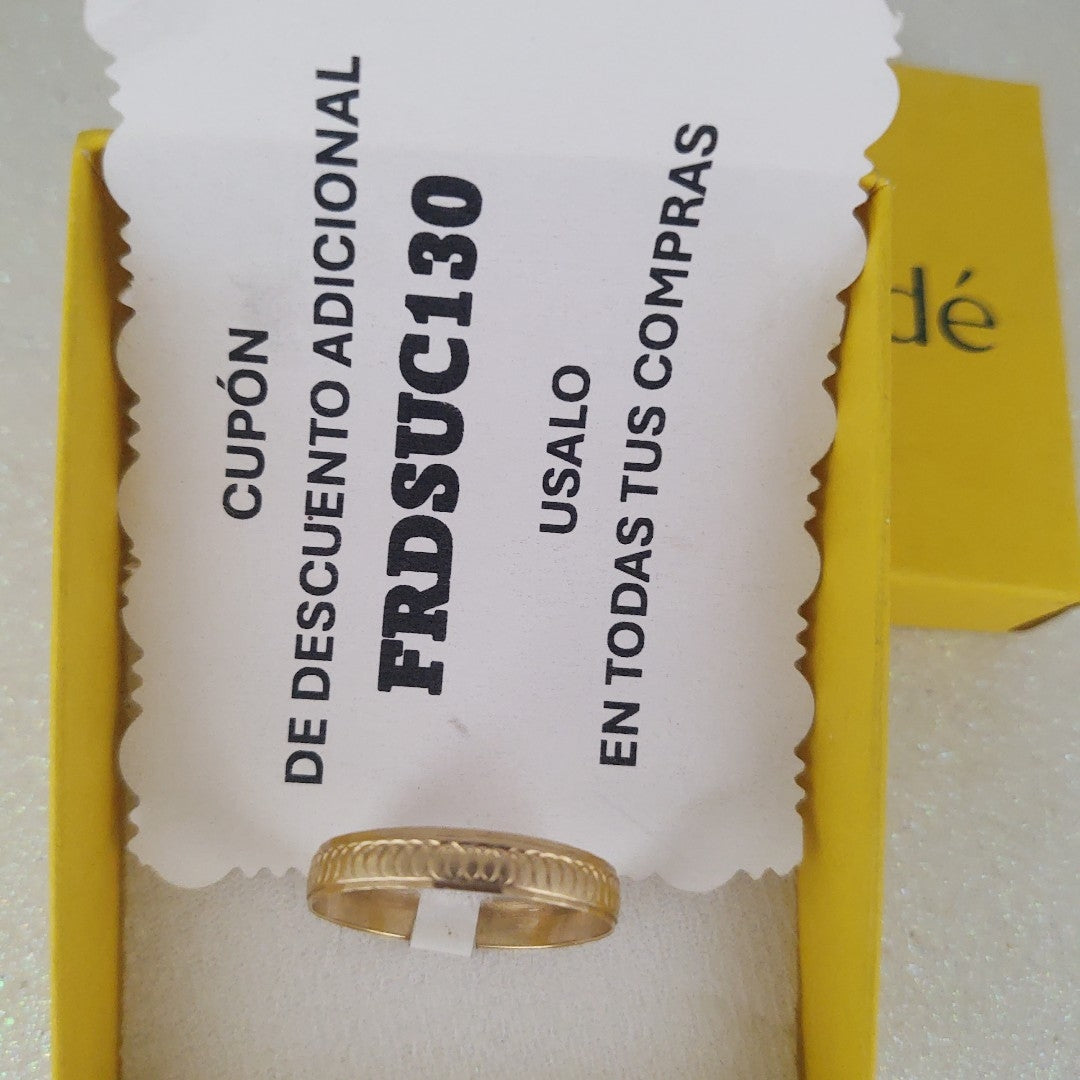 ARGOLLA ORO 10 K 1.4 GRMS (SEMINUEVO)