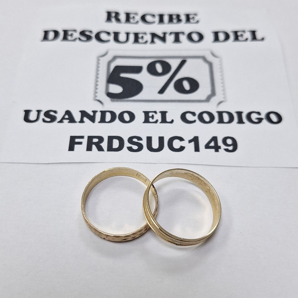 ARGOLLA ORO 10 K 3.7 GRMS (SEMINUEVO)