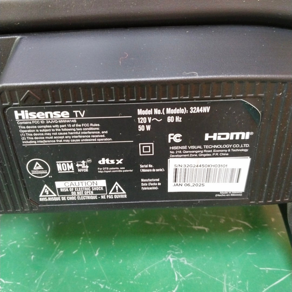 PANTALLA HISENSE 32A4NV (2025) 32" LED HD (SEMINUEVO)