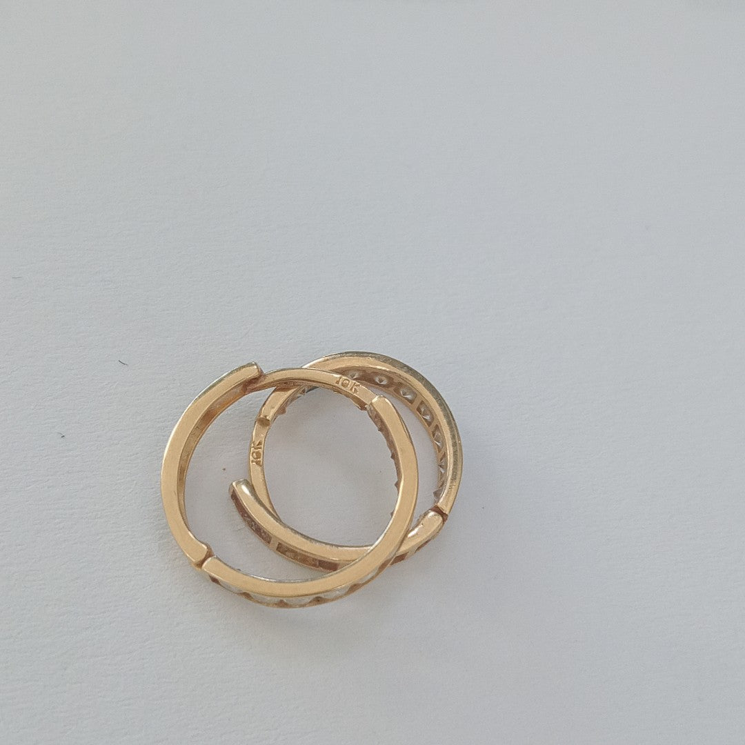 ARRACADAS PAR ORO 10 K 1.6 GRMS (SEMINUEVO)