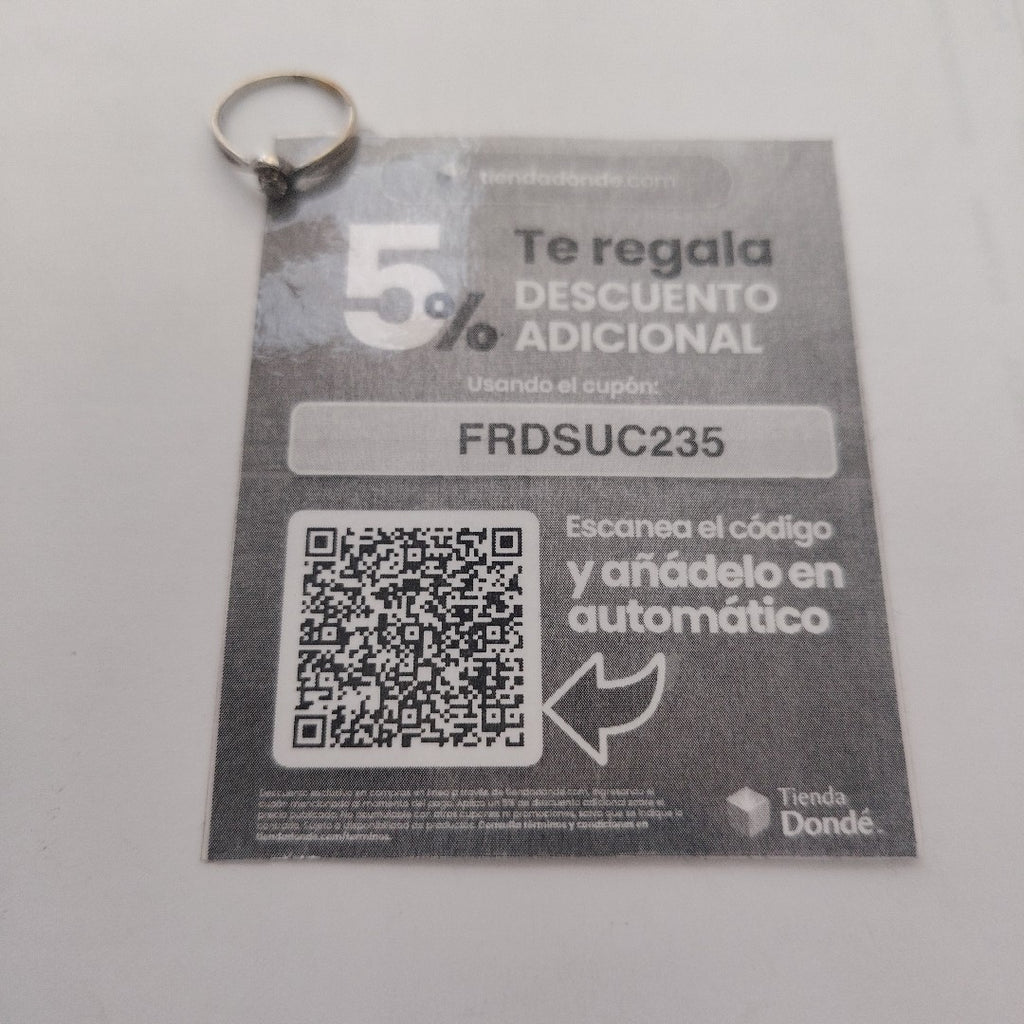 SOLITARIO ORO, ORO BLANCO 14 K 1.4 GRMS (SEMINUEVO)