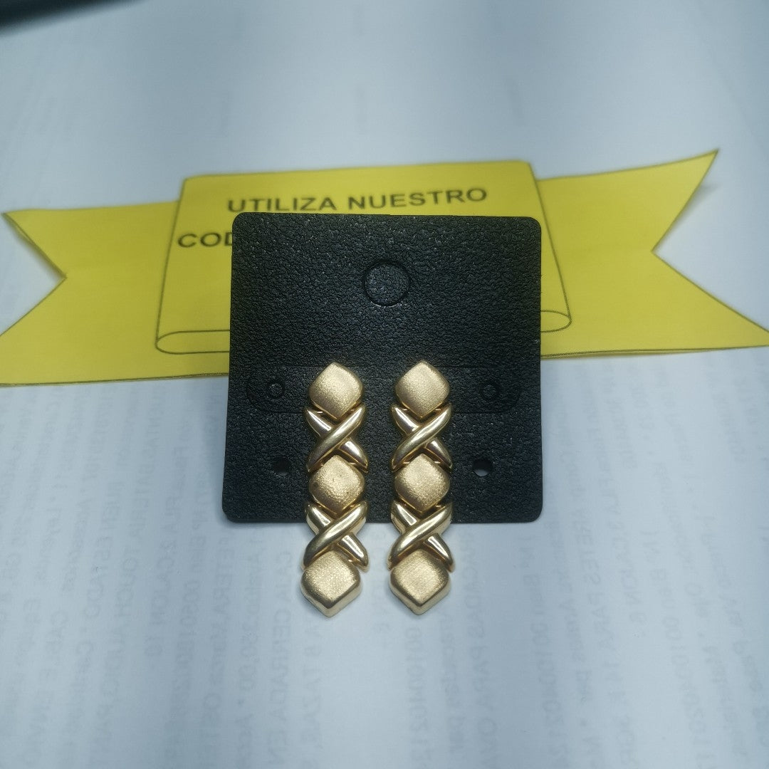 ARETES PAR ORO 14 K 3 GRMS (SEMINUEVO)
