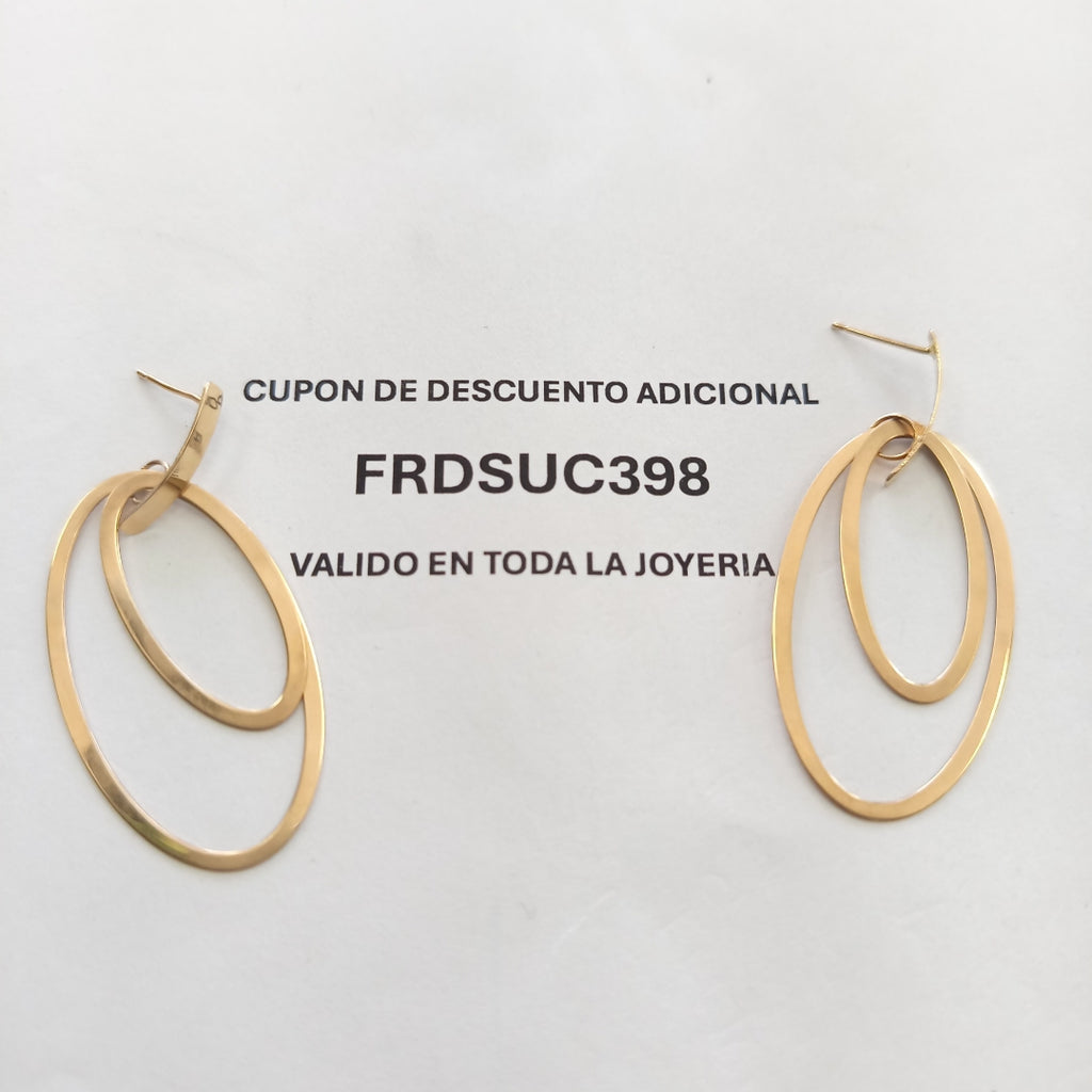 ARRACADAS PAR ORO 10 K 3.3 GRMS (SEMINUEVO)