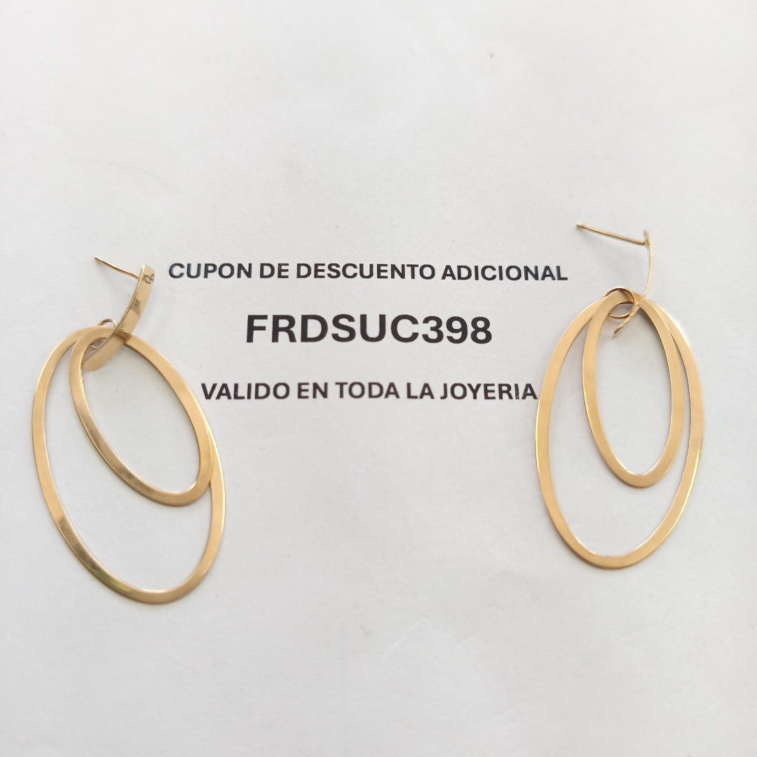 ARRACADAS PAR ORO 10 K 3.3 GRMS (SEMINUEVO)