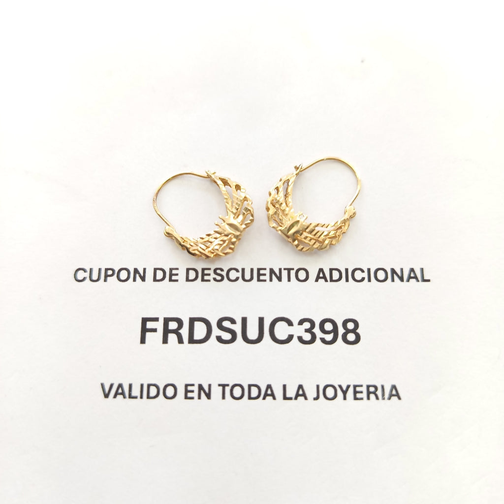 ARRACADAS PAR ORO 10 K 1.5 GRMS (SEMINUEVO)
