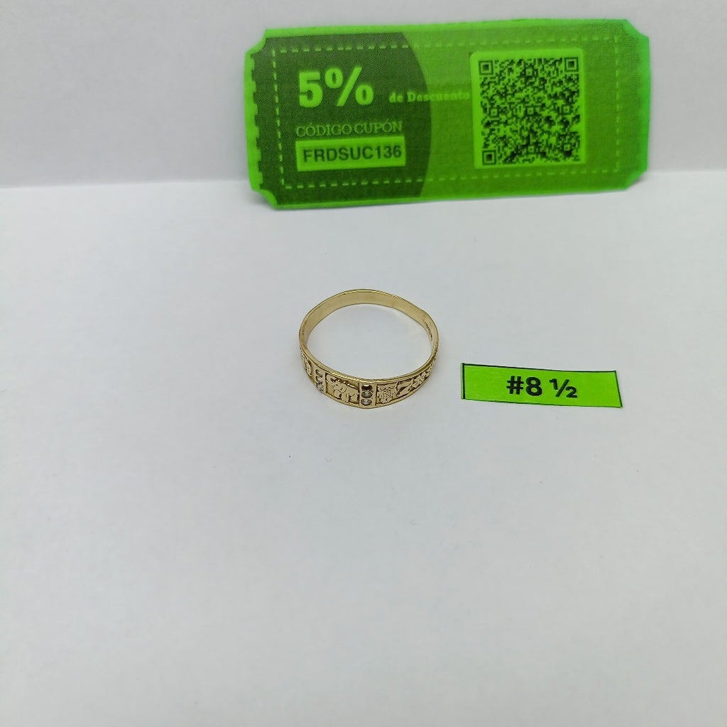 ANILLO DE GRADUACIÓN ORO 14 K 1.8 GRMS (SEMINUEVO)