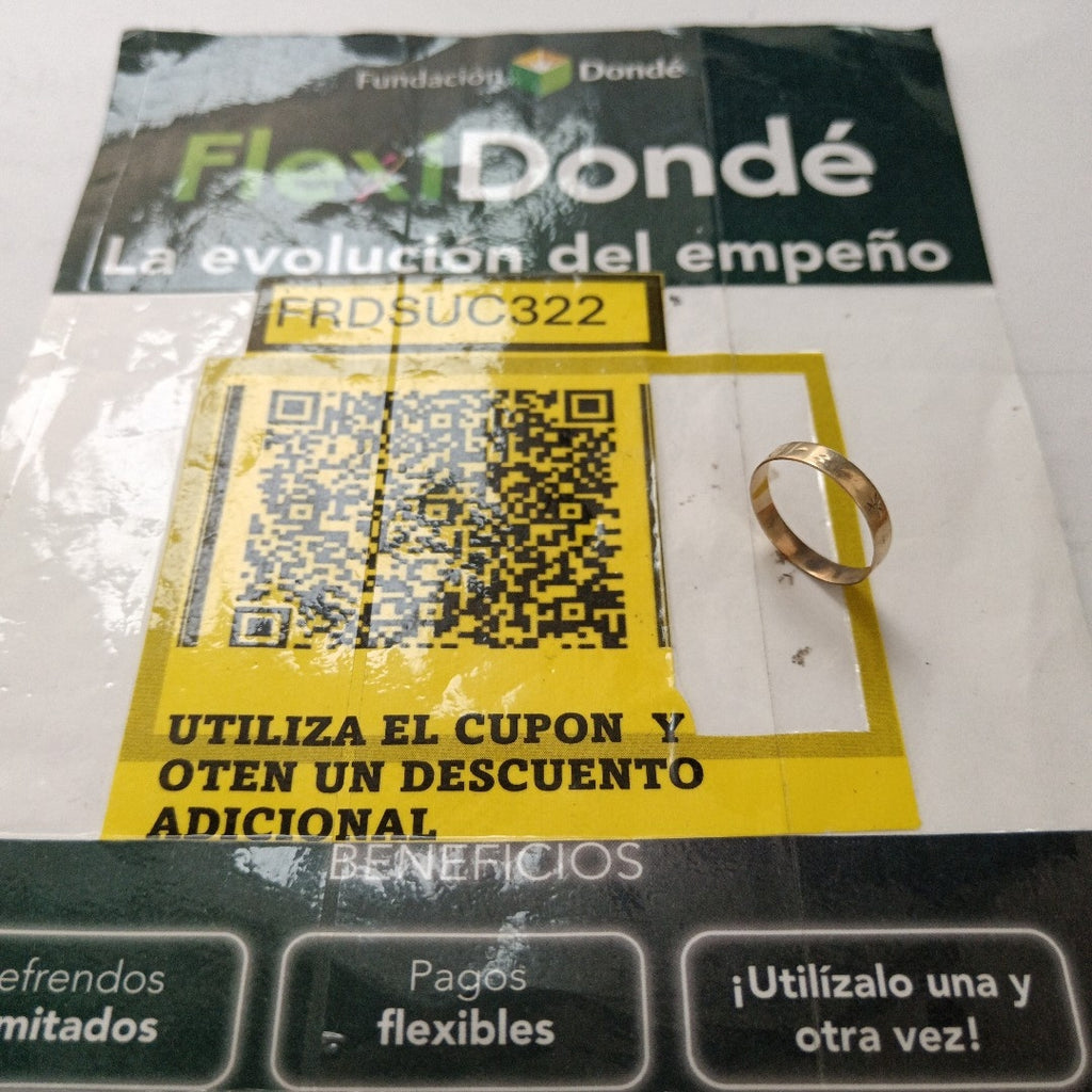 ANILLITO ORO 12 K 0.8 GRMS (SEMINUEVO)