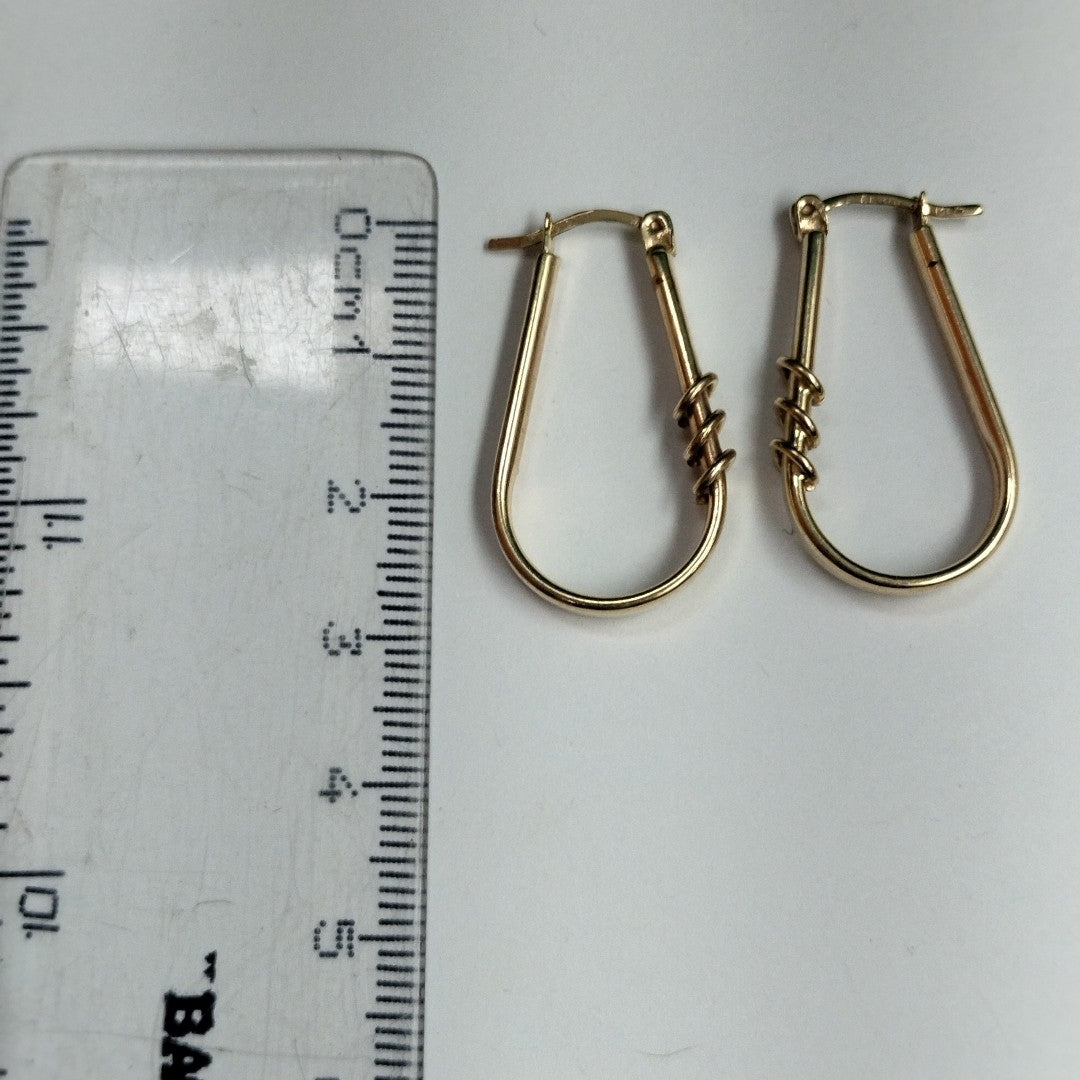 ARRACADAS PAR ORO 14 K 3.6 GRMS (SEMINUEVO)