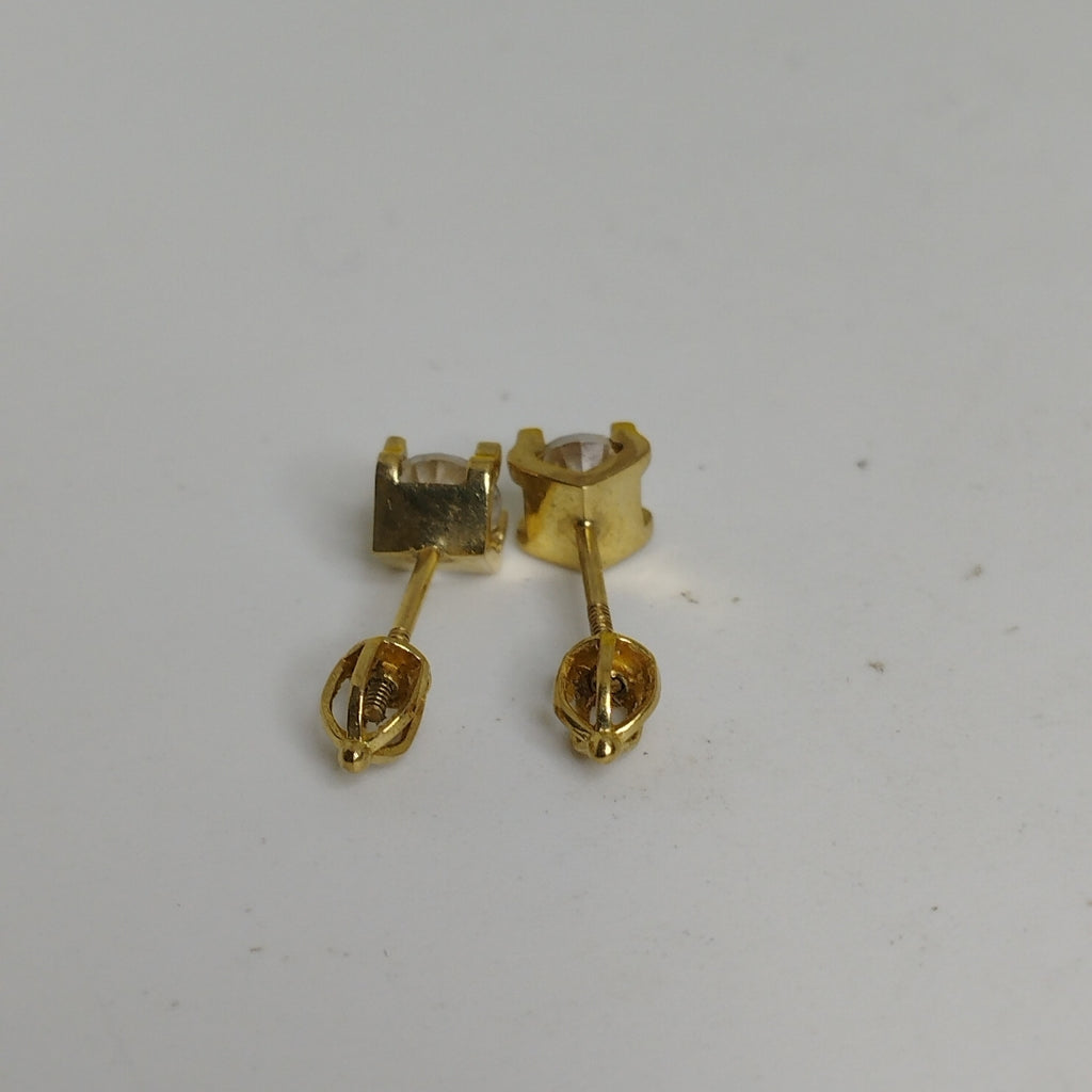 ARETES PAR ORO 14 K 1.2 GRMS (SEMINUEVO)