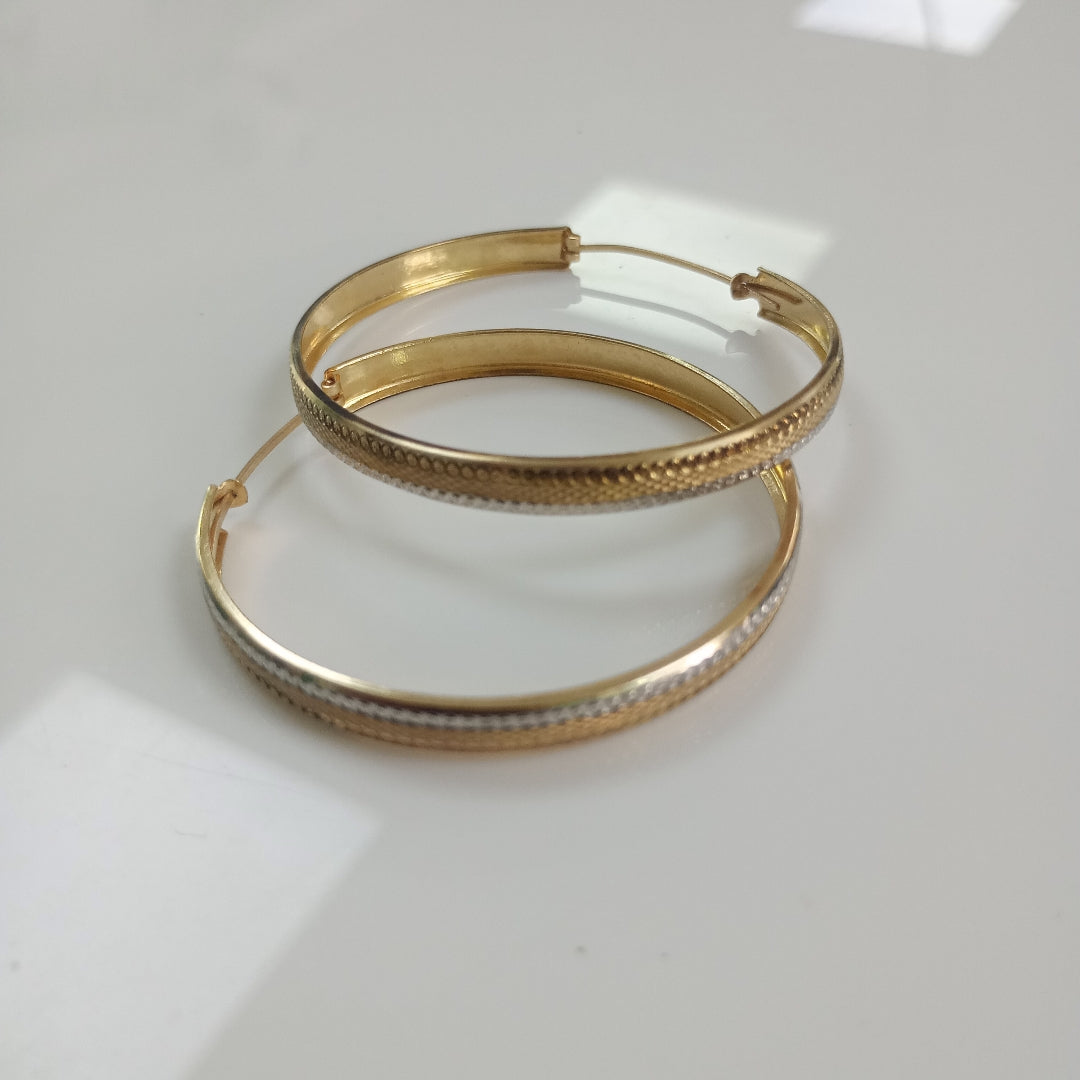 ARRACADAS PAR ORO COMBINADO 10 K 5.8 GRMS (SEMINUEVO)