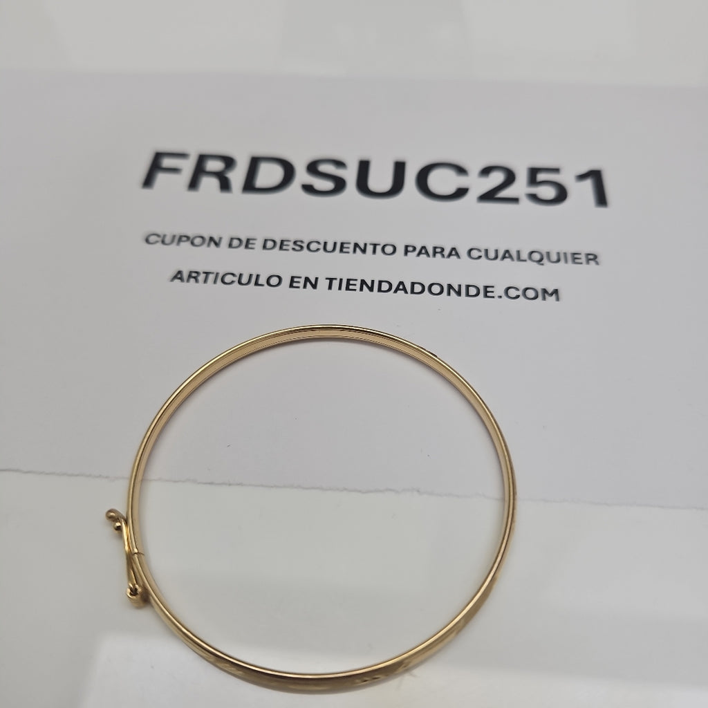 PULSERA RIGIDA ORO 14 K 3,90 GRMS (SEMINUEVO)